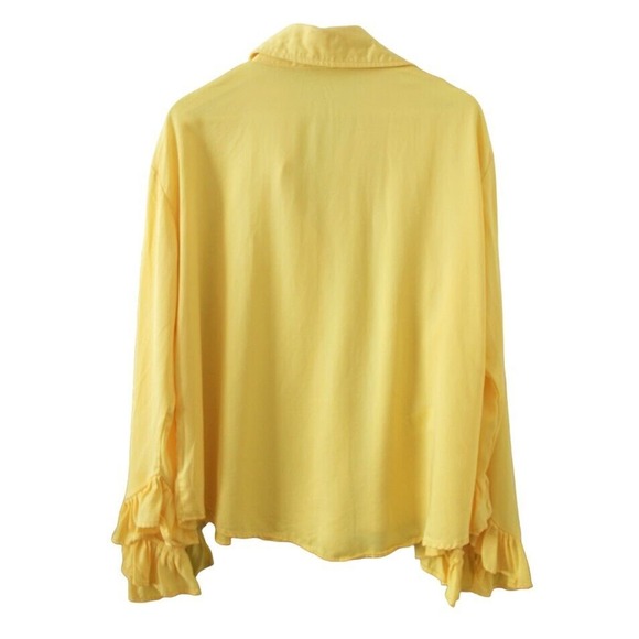 THE KEMIST Kemi K Ruffle Shorts Set 2 Piece Outfit Sunshine Yellow UK 22 US 18 - Picture 5 of 9